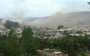 انفجار عنيف مجهول المصدر في موقع لحزب الله بحمص