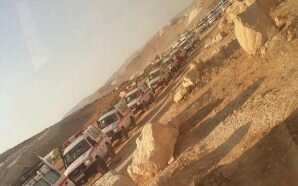 وصول قافلة عناصر النصرة ومهجري عرسال إلى ريف حمص في…